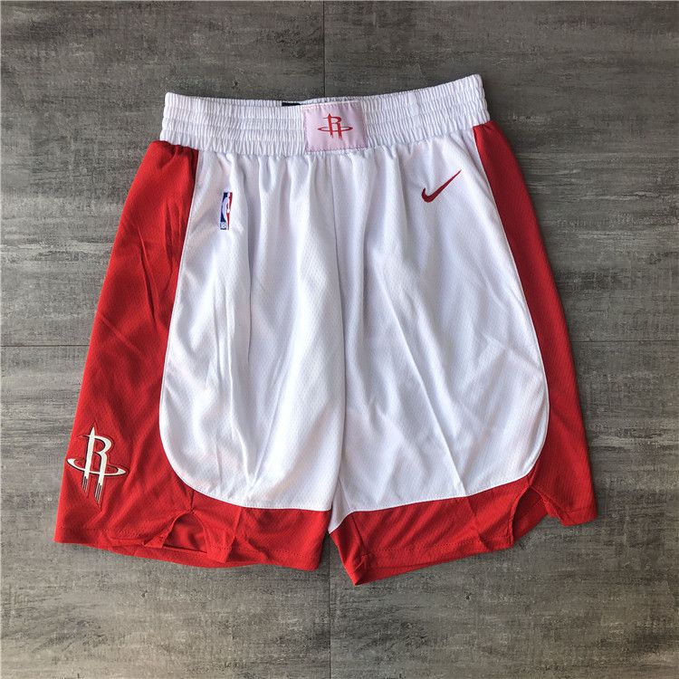 Men NBA Houston Rockets White Shorts 04161->houston rockets->NBA Jersey